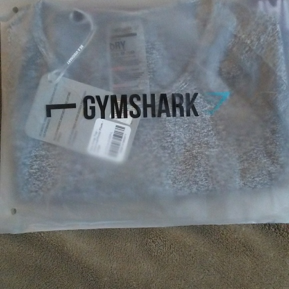 Gymshark New flex crop top in charcoal and plum - Picture 3 of 3
